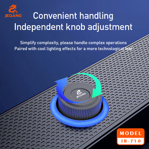 Jeqang Altavoces inteligentes <span class=keywords><strong>BT</strong></span> para juegos de escritorio Diseño de sonido envolvente de 360 ° para computadora Móvil Aux Comunicación Plástico - Product Image 5