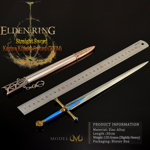 30CM Elden Ringカリアンナイトの剣フルメタル亜鉛合金レプリカシースキーチェーン付きコレクティブデスク装飾ゲーム周辺 - Product Image 2