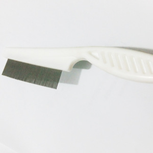 Pet Grooming Comb Plastic White Anti Static For Dog Hair Care - Product Image 3