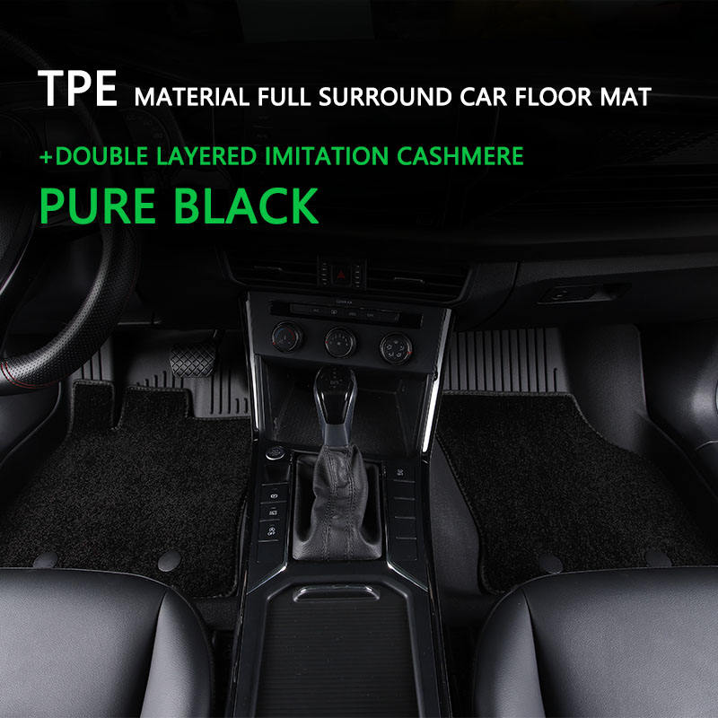 TPE double couche cachemire cachemire noir