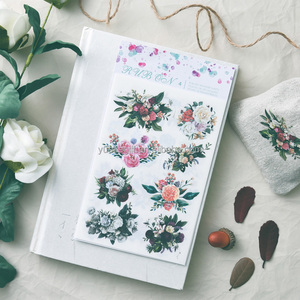 Personalizzato fiore strofinare sul trasferimento adesivo forniture scrapbook sticker fabbrica a secco di trasferimento peel off adesivi - Product Image 6