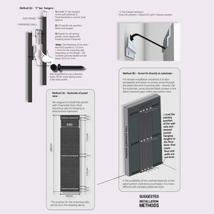 แผ่นฉนวนกันเสียงพร้อมเส้นใยโพลีเอสเตอร์สำหรับห้องนั่งเล่นดีไซน์แบบแผ่นติดผนัง3D ทันสมัยสำหรับห้องนั่งเล่นดีไซน์แบบ3D - Product Image 6
