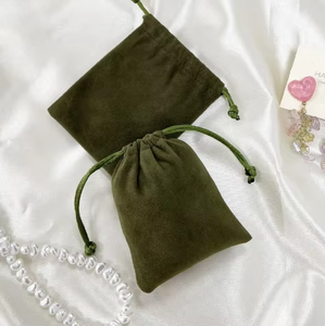 Eco-friendly High Quality Security Velvet <b>Drawstring</b> <b>Pouch</b> - Round Bottom Custom Logo Printed for Candle Cosmetic Packaging - Product Image 2