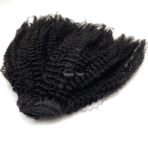 VMAE Afro 4A 4B 4C Unprocessed Full Cuticle Aligned Raw <strong>Hair</strong> for <strong>Black</strong> Women <strong>Clip</strong> <strong>in</strong> Virgin <strong>Hair</strong> <strong>Extensions</strong> - Product Image 4