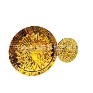 Round Carved <b>Gold</b> Plastic <b>Sofa</b> Decorative Buckle 50 Mm Hole Size Durable European Style Furniture Hardware Accessory - Product Image 5