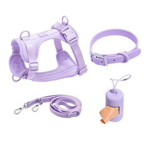 Correa para Perro Impermeable Personalizada, Juego de Arnés para Perro de PVC y Poliéster, Dispensador de Bolsas para Excrementos de Mascotas, Juego de <span class=keywords><strong>Collar</strong></span> y Correa para Perro - Product Image 1