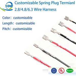 2,8mm 4,8mm 6,3mm Stecker-Buchse-Verbinder Federkontakt-Klemmen Kabel & Kabelkonfektionen - Product Image 1