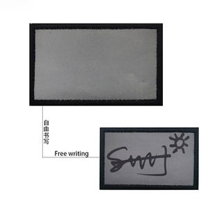 Badge réfléchissant pour tableau <span class=keywords><strong>blanc</strong></span>, vierge, inscription possible, patch tactique pour casque, <span class=keywords><strong>autocollant</strong></span> accrocheur avec dos en crochet - Product Image 1