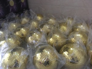 Bola de Discoteca Giratoria de Cristal Espejo Real de 50cm, 60cm, 70cm, 80cm, 90cm, 100cm, Decoración Luminosa <span class=keywords><strong>para</strong></span> Fiestas en Casa, Bola de Espejo <span class=keywords><strong>para</strong></span> Navidad - Product Image 5