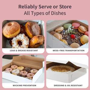 Cajas <span class=keywords><strong>para</strong></span> Pastelería - Caja Clásica Reversible <span class=keywords><strong>para</strong></span> Pastel de 8 Pulgadas, con Clips Laterales Especiales y Cierre Frontal - Product Image 5