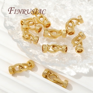Connecteurs plaqués or 18 carats, fermoirs de bijoux, accessoires de couture, perles, matériel de fabrication <span class=keywords><strong>pour</strong></span> bracelet - Product Image 5
