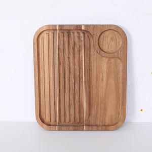 Vendita calda in legno salumi vassoio di legno bistecca vassoio di legno su misura tagliere di legno per la cucina di casa - Product Image 2