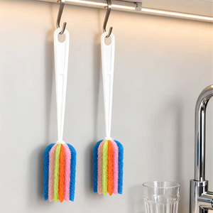 Bàn chải cốc đầy màu sắc Đa chức năng Bàn chải làm sạch cốc nước có tay cầm dài trong gia đình - Product Image 6