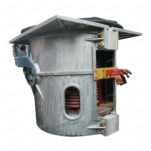 เตาหลอมเหล็กไฟฟ้าแบบเหนี่ยวนำขนาด 100 กก. 500 กก. 1 ตัน 2 ตัน 5 ตัน สำหรับหล่อเหล็กในอุตสาหกรรม - Product Image 4