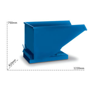 Barbero Godet basculant 1220x810x750mm, transportable par chariot élévateur, volume 300lt, capacité 400kg - Product Image 2