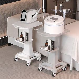 Chariot de Salon Blanc à Roulettes, Meuble de Rangement Multi-Niveaux pour Studio de Beauté, Clinique et Usage Domestique - Product Image 3
