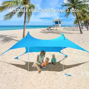 2022 New Lycra Sun Shelte Outdoor Camping Beach Shade Canopy Tent With Carry Bag