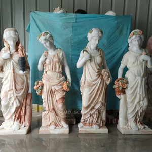 Decorazione da giardino a grandezza naturale <span class=keywords><strong>antico</strong></span> famoso marmo pietra dea <span class=keywords><strong>angolo</strong></span> scultura a quattro stagioni statua - Product Image 5
