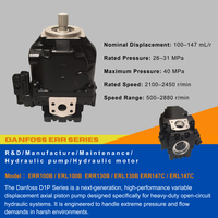 Pour pompe à pistons axiaux Danfoss Série 45 E-Frame ERR/ERL  ERR100 ERR130 ERR147, blocs de soupapes LS & PC PVG128 / PVG256
