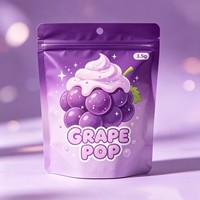 Sachet d'emballage personnalisé pour bonbons au citron 3,5g, qualité alimentaire, avec fermeture éclair, pochette verticale avec trou de suspension, OEM, vente en gros