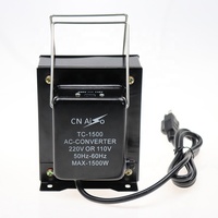 Transformador de paso hacia arriba y hacia abajo, 110V a 220V, 1500W, Tc, más Popular
