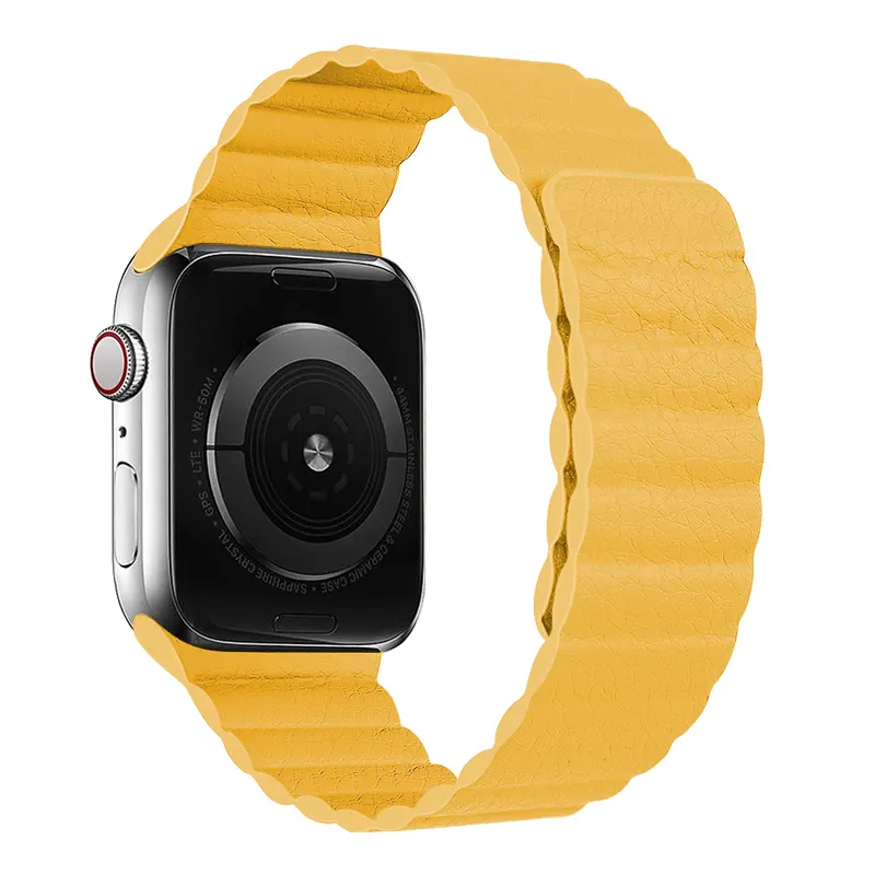 Correa de cuero magnético para Apple iWatch Series 5/4/3/2, 44/42mm, 40/38mm