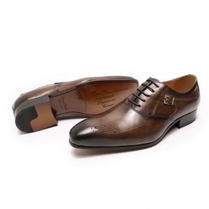 Zapatos Oxford Negros Formales de Plataforma, Estilo Británico de Lujo, para Hombre - Product Image 3