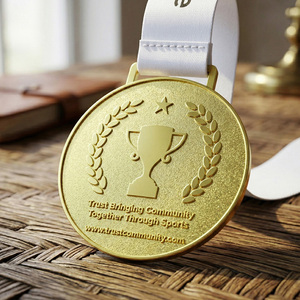 Medallas de Metal Personalizadas, Medallas de Oro de Aleación de Zinc con Logotipo Esmaltado, Medallas de Premio para Campeones Comunitarios, Recuerdo para Grupos - Product Image 3