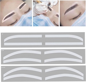 Guía de silicona para cejas, cinta con forma de cejas DIY, posición adhesiva auxiliar para cejas, accesorios de maquillaje permanente para cejas Microblading - Product Image 2