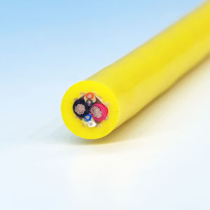 Gelber PUR-Mantel <span class=keywords><strong>2</strong></span> Stromkabel <span class=keywords><strong>2</strong></span> Paar abgeschirmtes Signal kabel Composite-Unterwasser kabel - Product Image 2