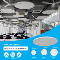 Panneau de plafond acoustique suspendu en Celotex pour optimiser les ondes sonores de la pièce, avec certification CE ISO