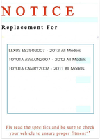 Frenzybro 2PC Kits de liaison de barre stabilisatrice arrière pour Lexus ES350 Toyota Camry Avalon 2007-2012 K750011