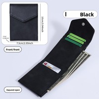 Dompet Koin Pabrik BSCI Motif Kulit Kuda Gila Dompet Pria Tempat Kartu Dompet Koin Multifungsi Lapisan Poliester Penggunaan Unisex