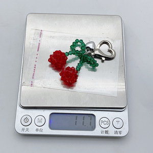 Al por mayor Llavero de <span class=keywords><strong>Cereza</strong></span> Sexy para Mujer con Abalorios, Colgante de Fruta, Cierre de Corazón, Llavero de Moda, Joyería Estética, Regalo, Accesorios a Granel - Product Image 5