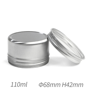 5ml 10ml 15ml 20ml 30ml 50ml 60ml 100ml Silver White <strong>Aluminum</strong> Metal Container Round Metal Box Tin <strong>Cans</strong> Screw Top Tin