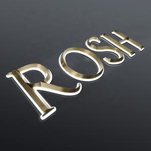 真鍮サインレターブロンズレターメーカーDIY3DLEDバックライトチャンネルレター - Product Image 4