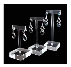 Doorzichtige Acryl Sieraden Oorbellen Staan Display Rack Oorbel Hanger Rack Populaire Mini Hangers Oorbel Rack Houder