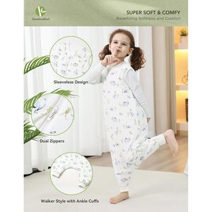 Gigoteuse bébé BambooBud sans manches 1.0 TOG avec pieds, couverture portable d'hiver pour tout-petit, 6 mois-4 ans - Product Image 2