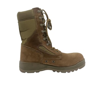 TSB21-4 DMS Bottes tactiques en cuir de vachette, uniformes de combat en daim vert foncé - Product Image 1
