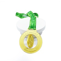 Médaille de sport de marathon en métal personnalisée professionnelle, trophée de football, médaille d'or