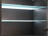 Lampu Kabinet LED Kecerahan Tinggi 3000K-6500K DC12V/24V IP20 Terpasang di Kaca Lampu Rak LED untuk Pencahayaan Dalam Ruangan