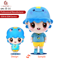 Jouets en peluche personnalisés OEM/ODM d'usine, mignons, super doux, rembourrés en coton PP, avec logo brodé et design anime sur mesure