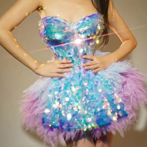 Robe de soirée en mousseline de soie rose pâle élégante et féerique, style <span class=keywords><strong>princesse</strong></span>, coupe évasée, longueur au sol, pour fête d'anniversaire, rendez-vous, printemps 2025 - Product Image 1