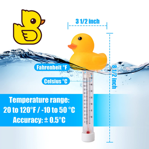 Thermomètre pour animaux de <span class=keywords><strong>piscine</strong></span> flottante en forme de canard - Product Image 3