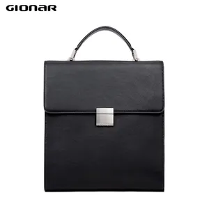 Anti盗難防止MenのLeather Handbag LawyerのGenuine Leather Business BriefcaseとCode Lock