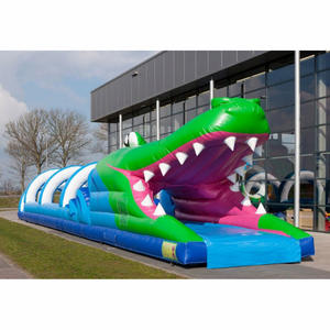 เกมสไลเดอร์เป่าลมแบบมืออาชีพสำหรับวันกีฬาและกิจกรรมสร้างทีม รูปแบบจระเข้ - Product Image 2