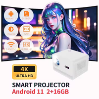 Projecteur intelligent Android en gros M10 WIFI BT 200 lumens Mise au point automatique LCD Home cinéma M10 Plus Mini 4K LED Projecteurs portables