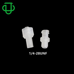 JUPlasfitting PP Nylon 1/4-28UNF <b>Threaded</b> Luer Female Connector For Medical Lab Fluid Transfer - Product Image 4