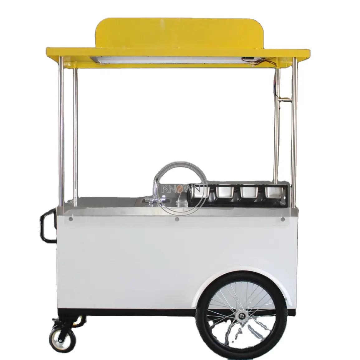 Outdoor Hot Dog Cart Cargo Bike Street Neuestes Design Mobile Food Cart Multifunktion ales elektrisches Dreirad