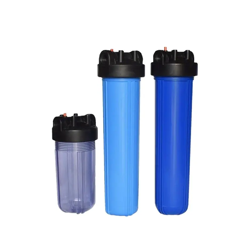 Clear Blauw Wit 10,20 Inch Water Filter Behuizing Cartridge Filter Behuizing Voor Water Zuivering Ro Systeem